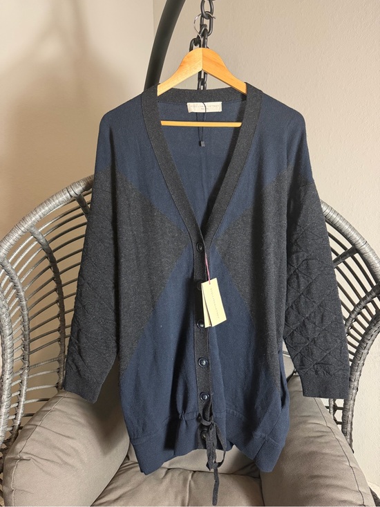 Stella McCartney Sweaters - Stella McCartney Navy and Black Knit Sweater 40
